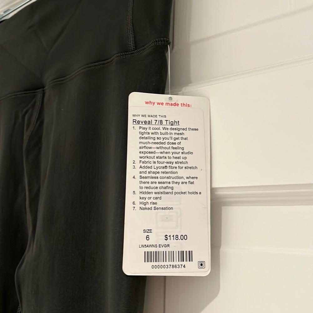 Lululemon reveal 7/8 tight